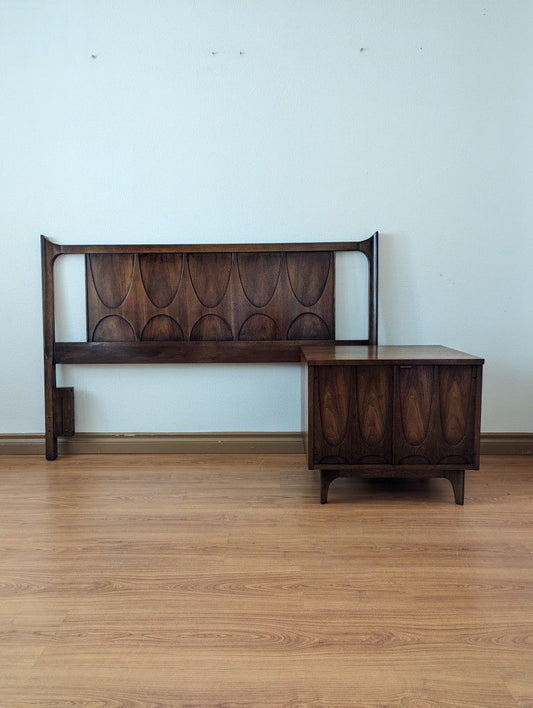 MCM Broyhill Brasilia Queen Headboard & Nightstand $795 Each