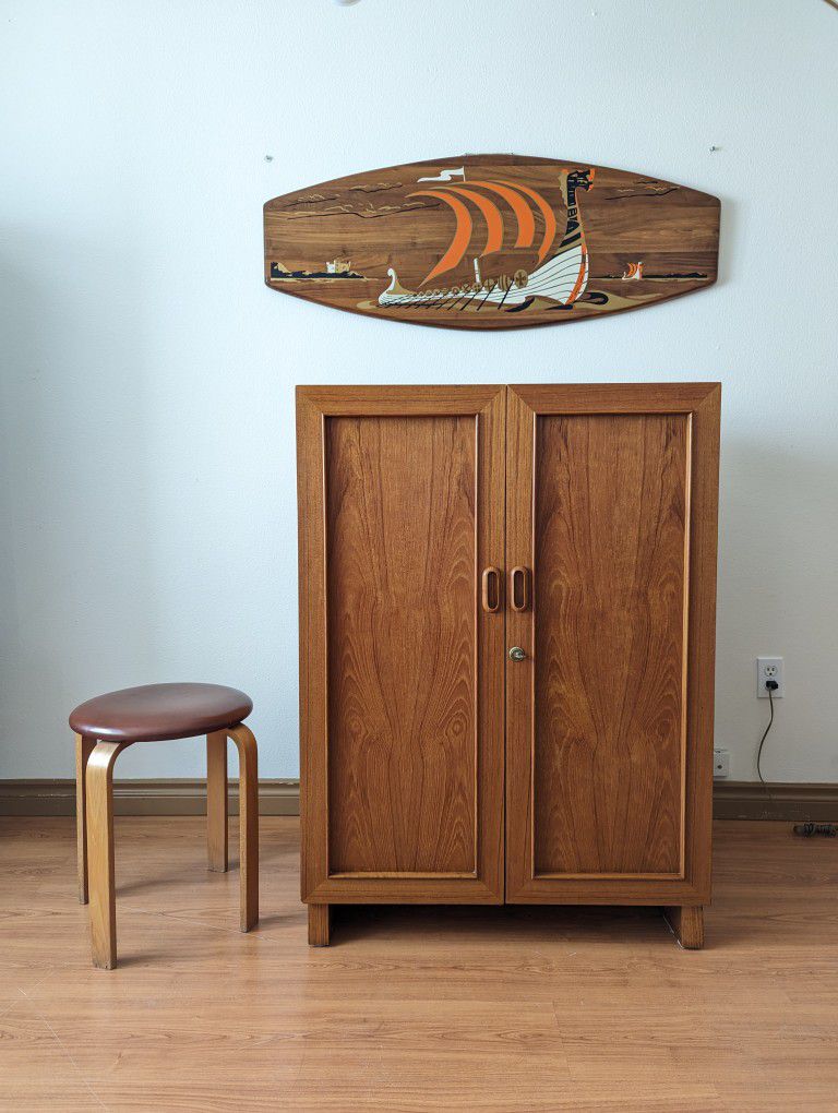 Stunning Danish Teak Magic Box Folding Desk Attributed to Mummenthaler & Meier