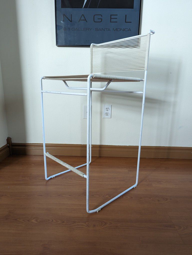 Postmodern Flyline Spaghetti White Barstool by Giandomenico Belotti for Fly Line