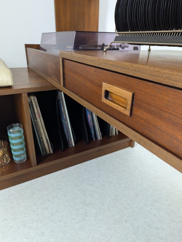 Mid Century Danish Modern Modular Record Cabinet