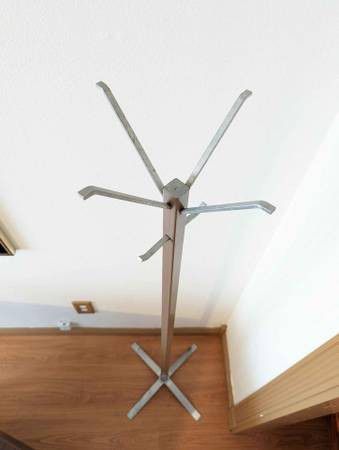 1950's Mod Era Industrial Coat Hanger / Hat Rack by Steelcase MCM