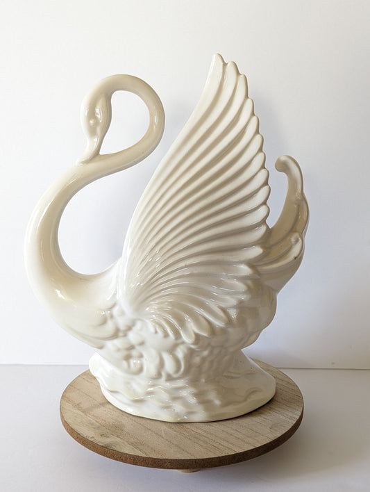 Vintage Swan Lamp Art Nouveau MCM Maddux of California TV Lamp