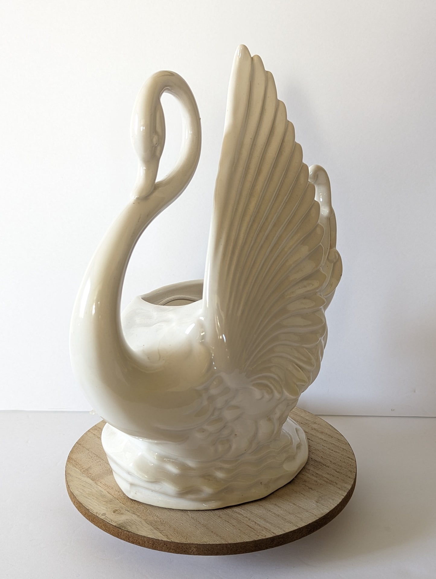 Vintage Swan Lamp Art Nouveau MCM Maddux of California TV Lamp