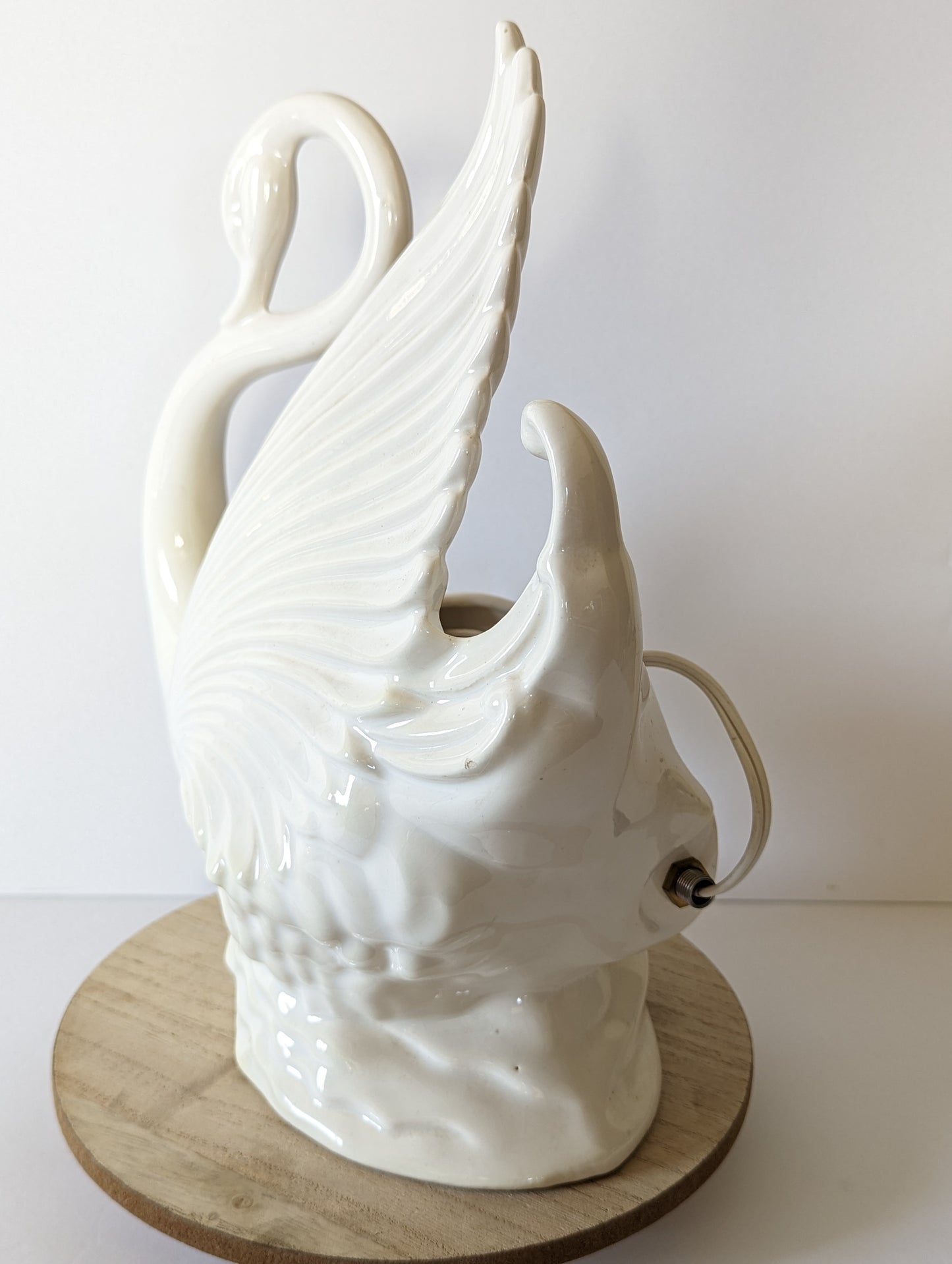 Vintage Swan Lamp Art Nouveau MCM Maddux of California TV Lamp