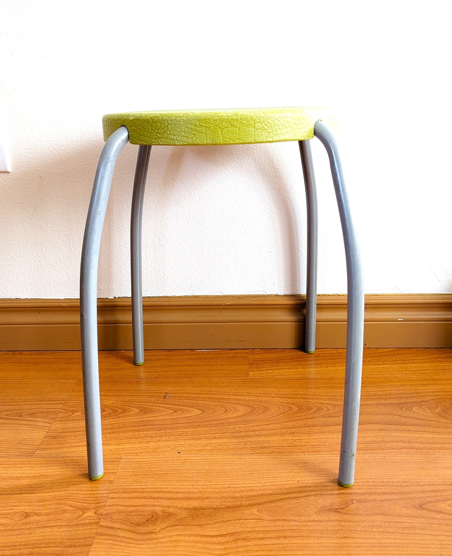 Vintage 70s Ikea Plastic Colorful Stools Retro Red Black Green