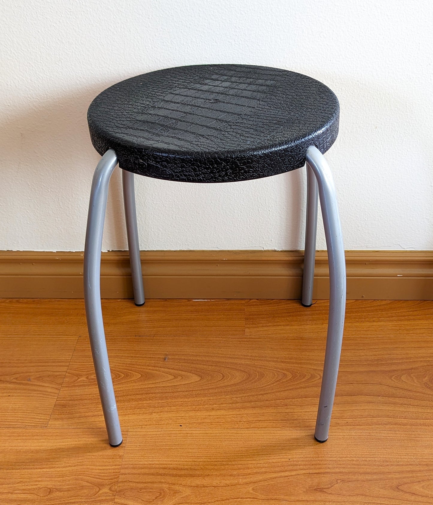 Vintage 70s Ikea Plastic Colorful Stools Retro Red Black Green