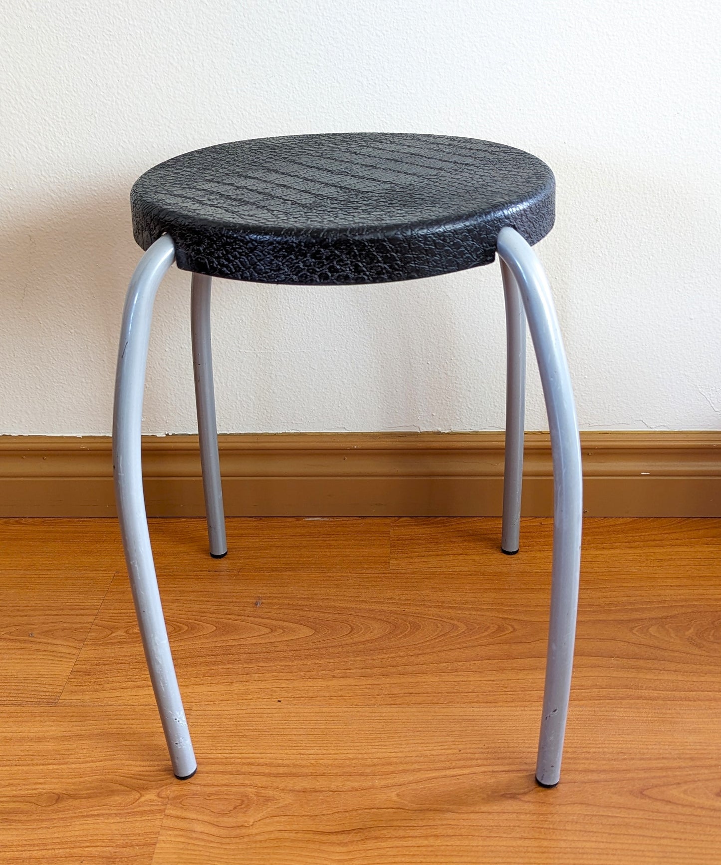 Vintage 70s Ikea Plastic Colorful Stools Retro Red Black Green