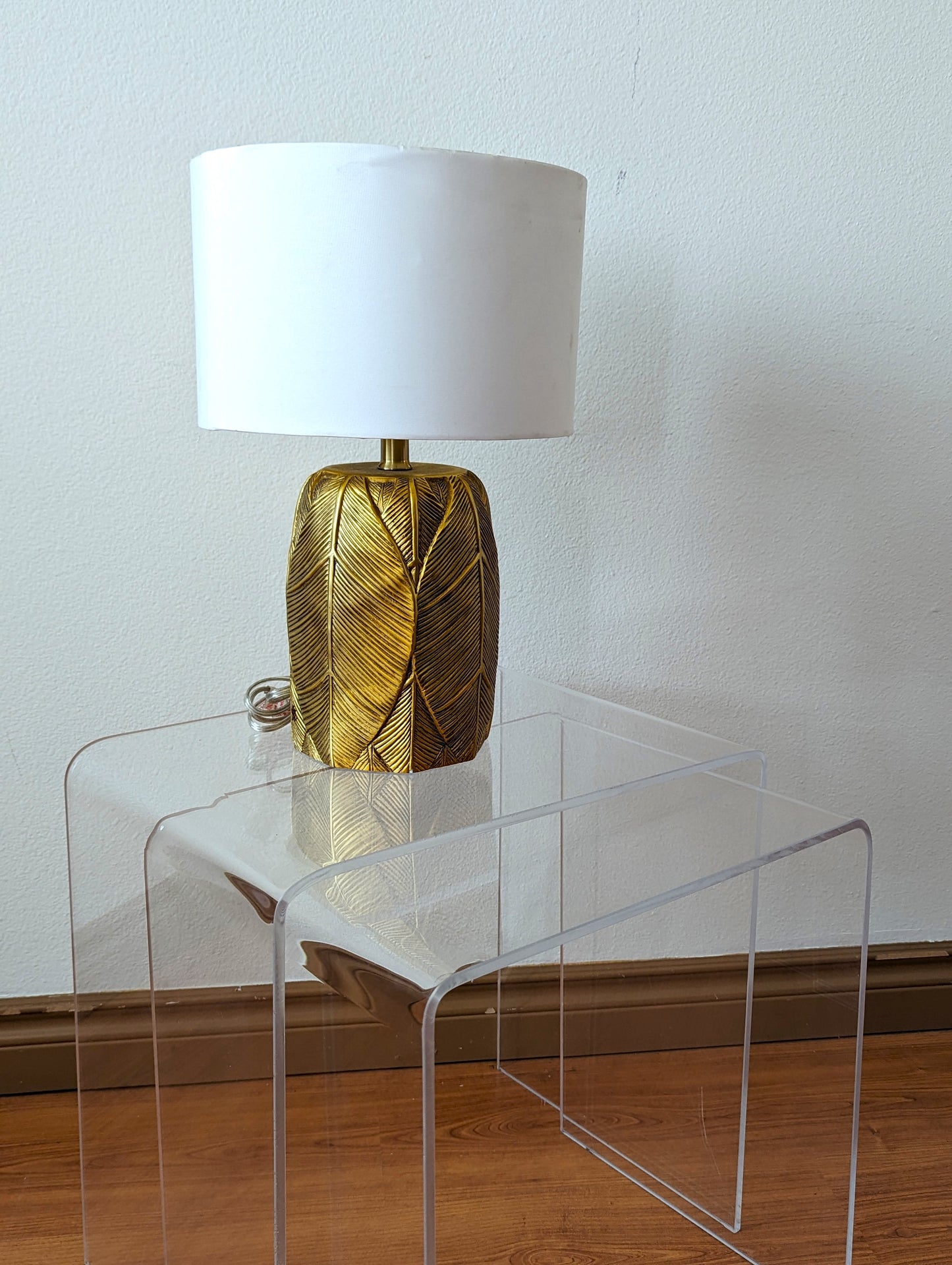 Opalhouse Palm Beach Regency Boho Chic Gold Leaf Table Lamp