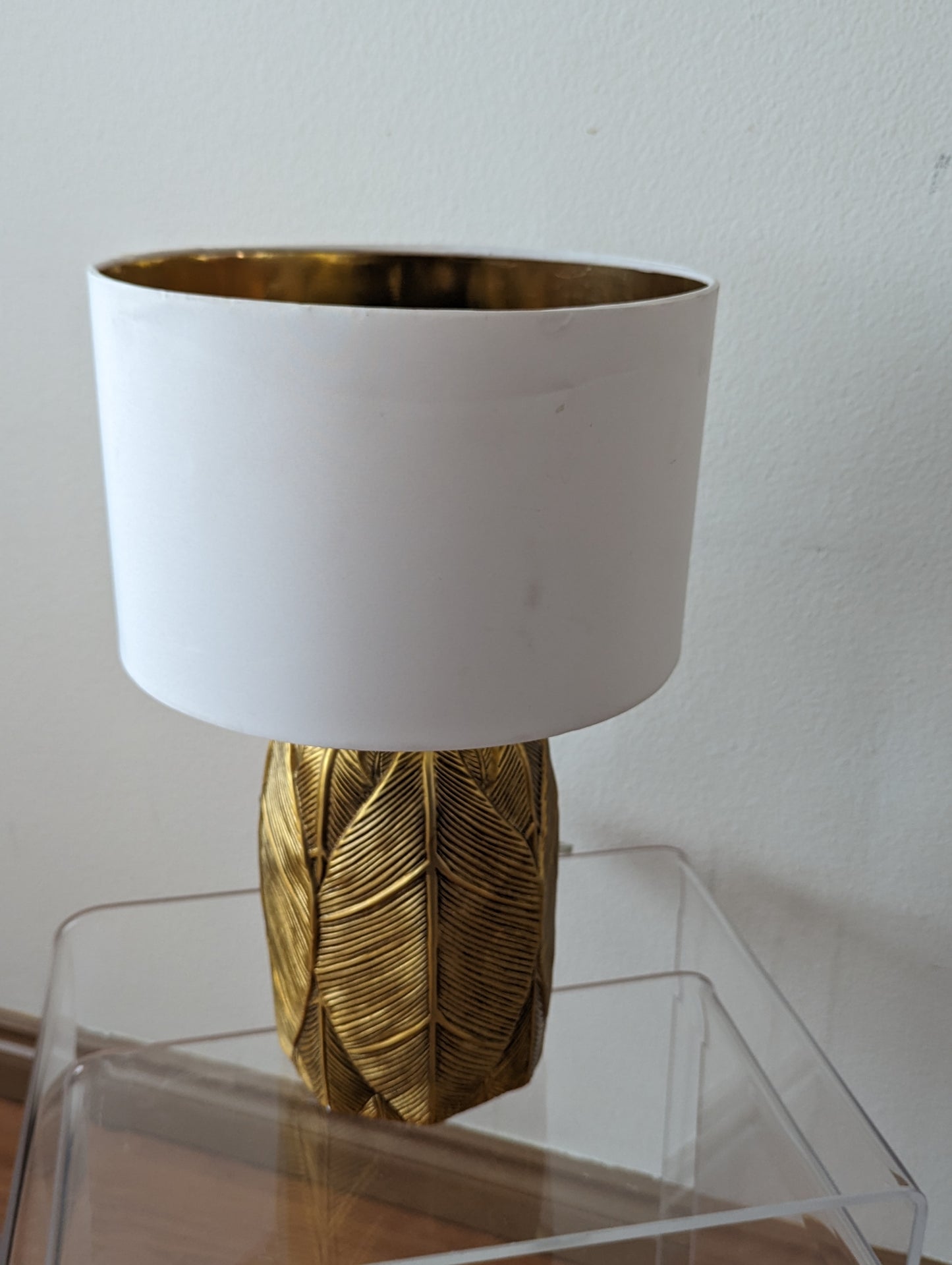 Opalhouse Palm Beach Regency Boho Chic Gold Leaf Table Lamp