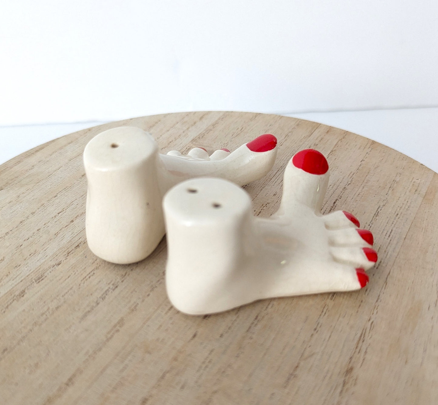 Vintage Kitschy Ceramic Salt & Pepper Shakers Japan