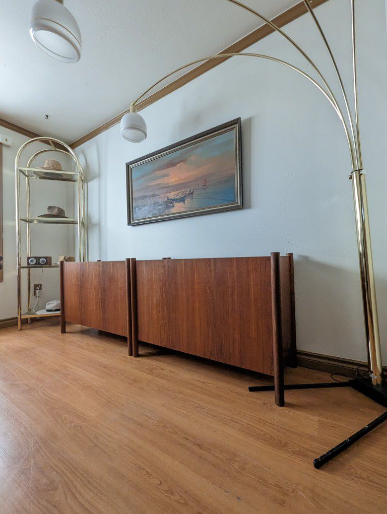 Pair Of Beautiful Solid Teak Speaker / Subwoofer Cabinets w/ JBL LX5's