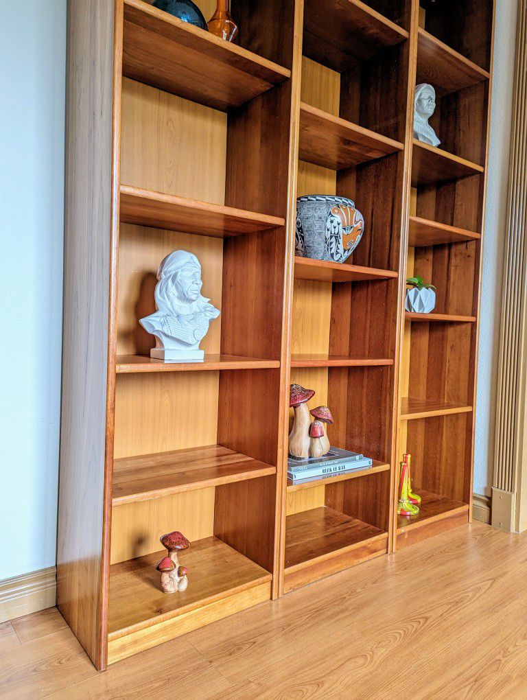 Large Danish Modern Teak Bookshelves / Wall Unit from Dania $225 Each