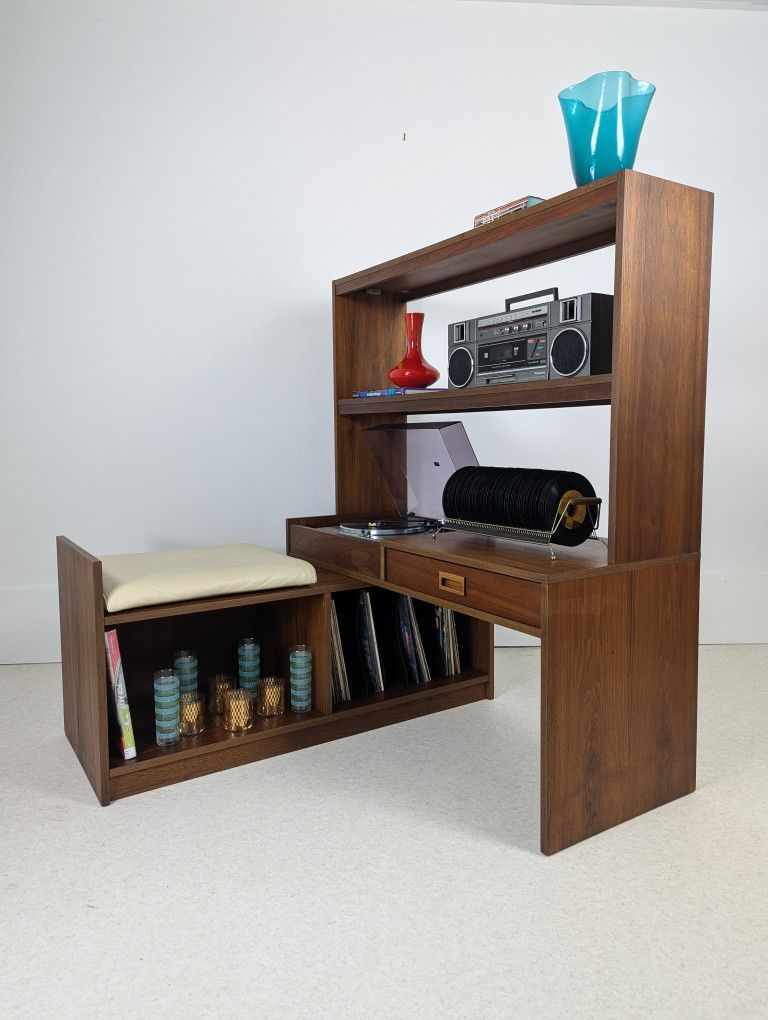 Mid Century Danish Modern Modular Record Cabinet