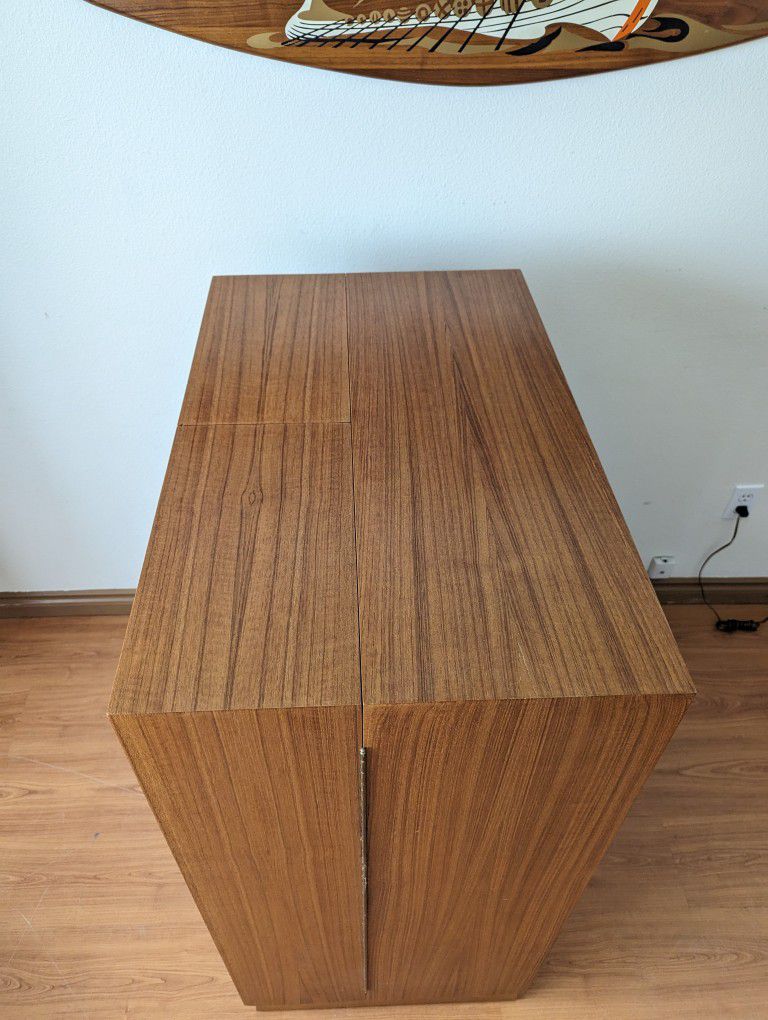 Stunning Danish Teak Magic Box Folding Desk Attributed to Mummenthaler & Meier