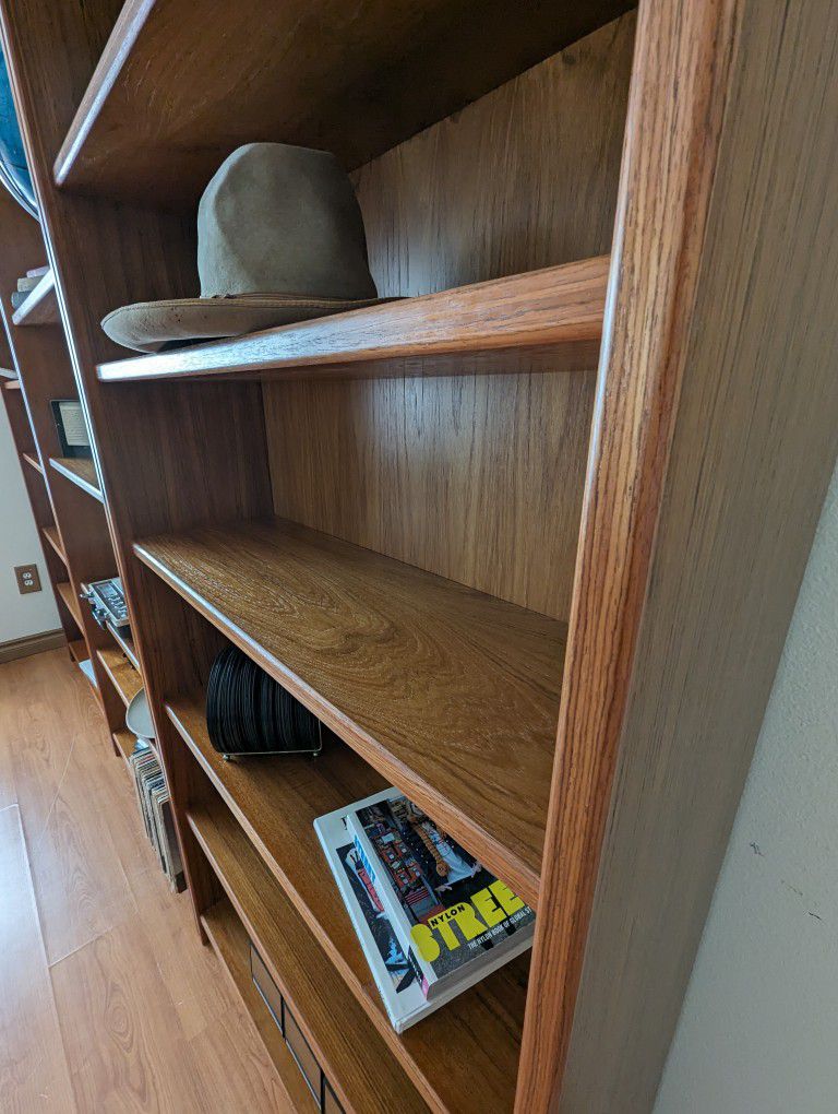 MCM Danish Modern Teak Bookshelf Wall Unit