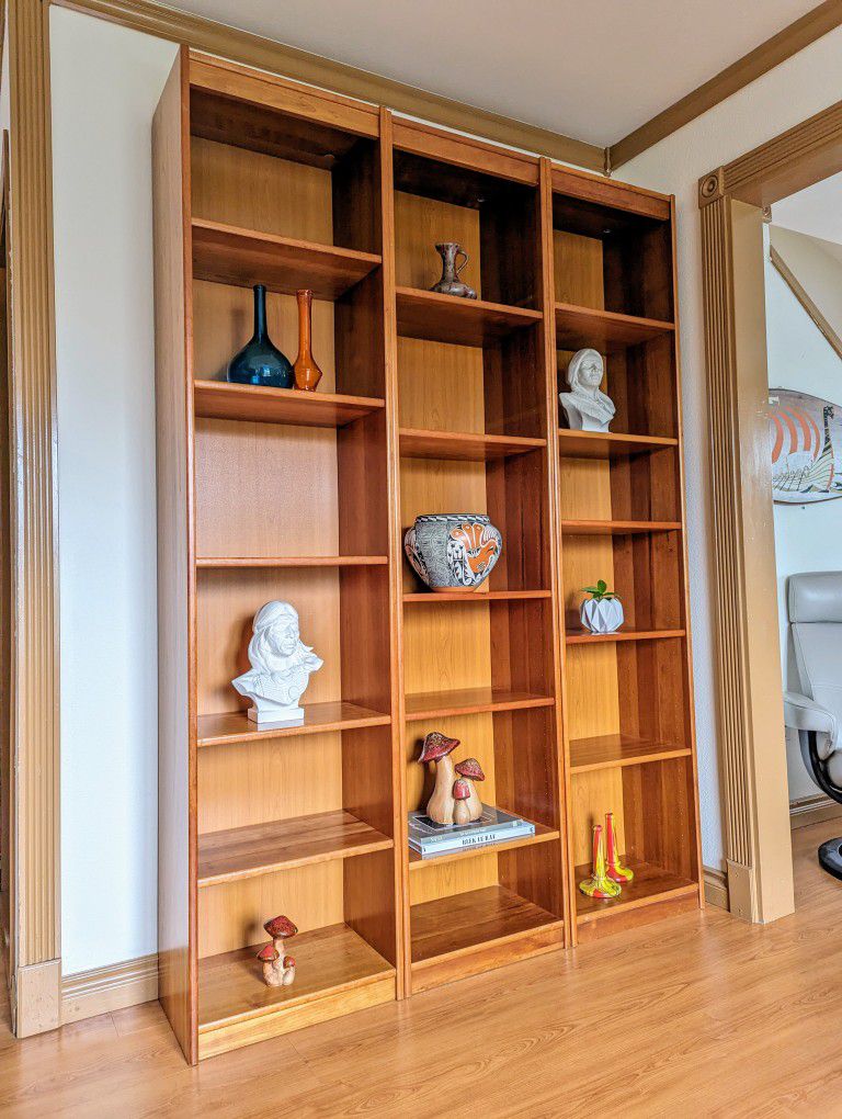 Large Danish Modern Teak Bookshelves / Wall Unit from Dania $225 Each